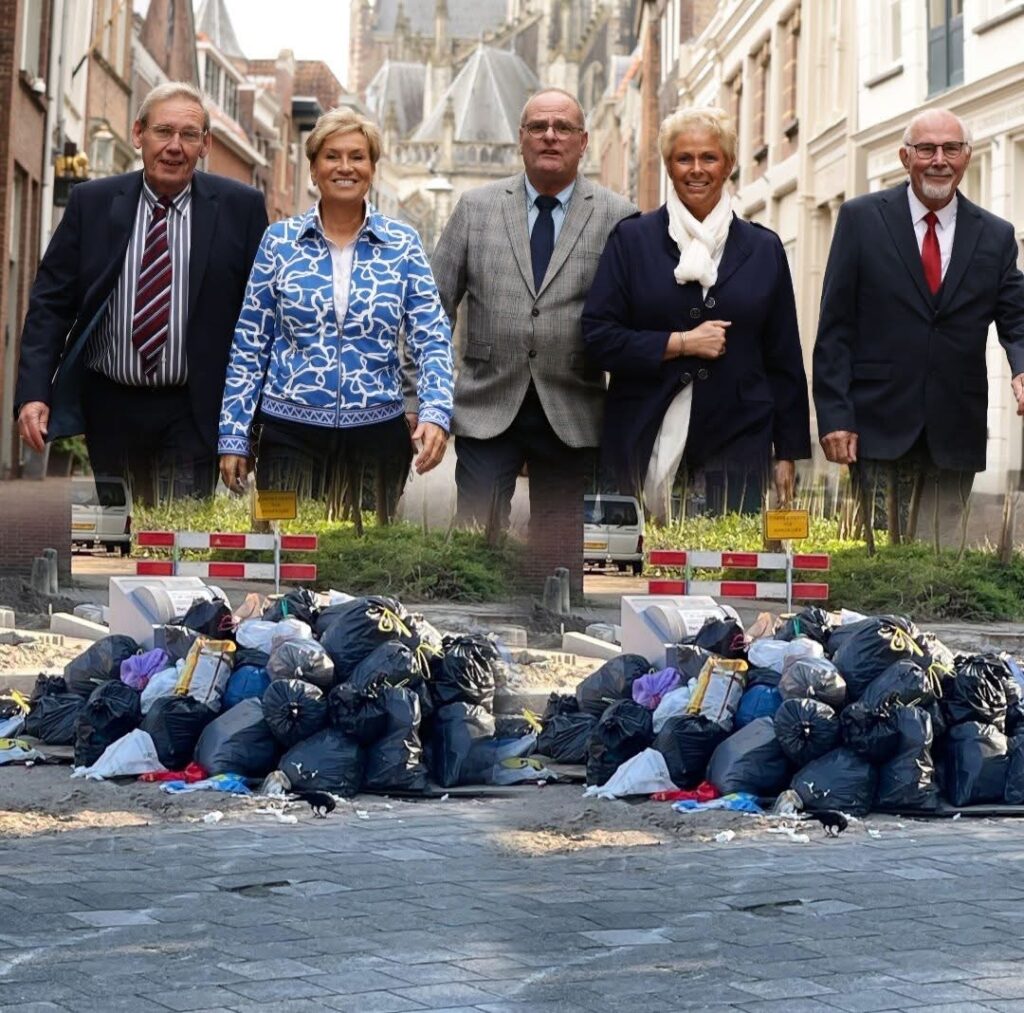 EEN STREEP DOOR BETALEN PER ZAK AFVAL